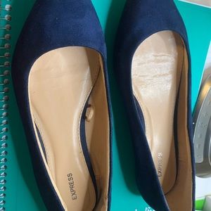 Express navy blue flats 7